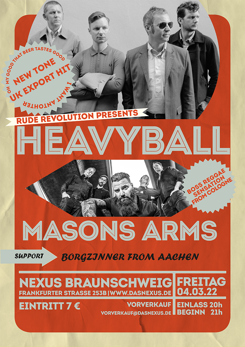 Heavyball + Masons Arms + Nexus Braunschweig